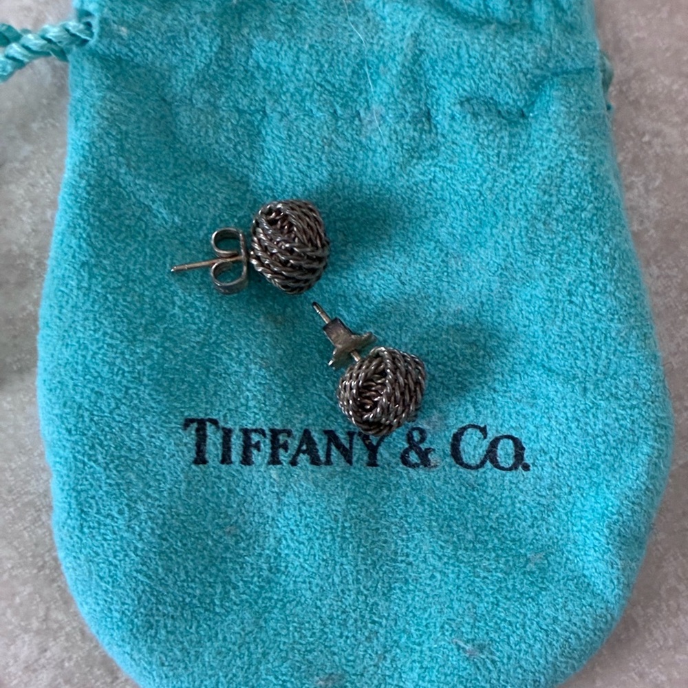 Tiffany & Co. Knot Silver Earrings